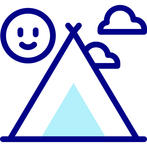 namiot kempingowy Detailed Mixed Lineal color ikona