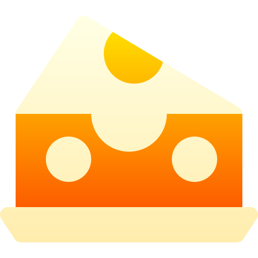 queijo Basic Gradient Gradient Ícone