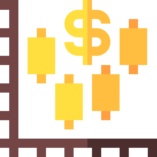 financiero Basic Straight Flat icono