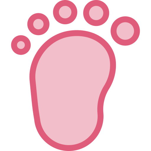 Footprint Detailed color Lineal color icon