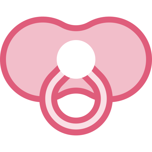 Pacifier Detailed color Lineal color icon