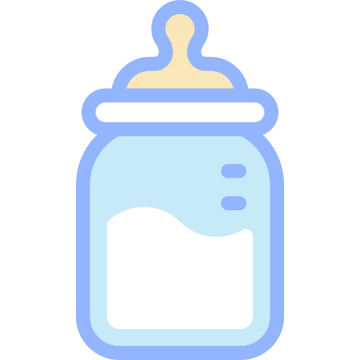 Milk bottle Detailed color Lineal color icon