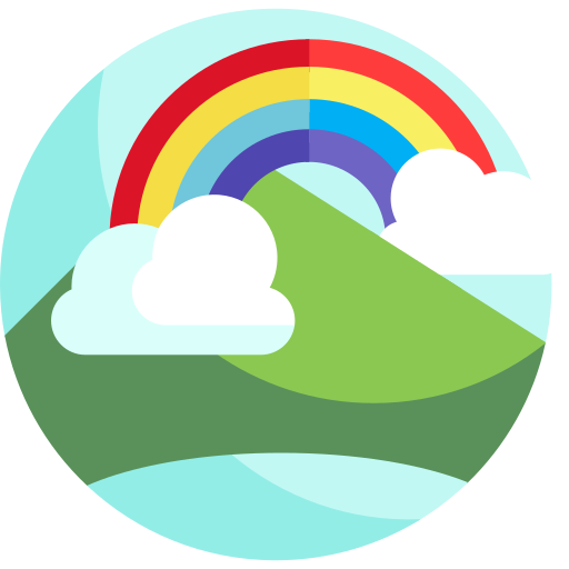Rainbow Detailed Flat Circular Flat icon