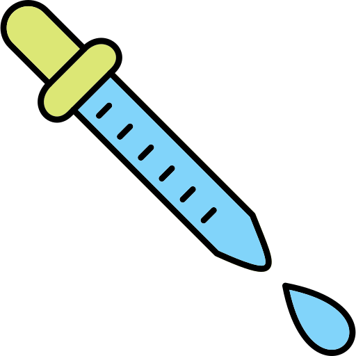 pipette Generic Thin Outline Color Icône