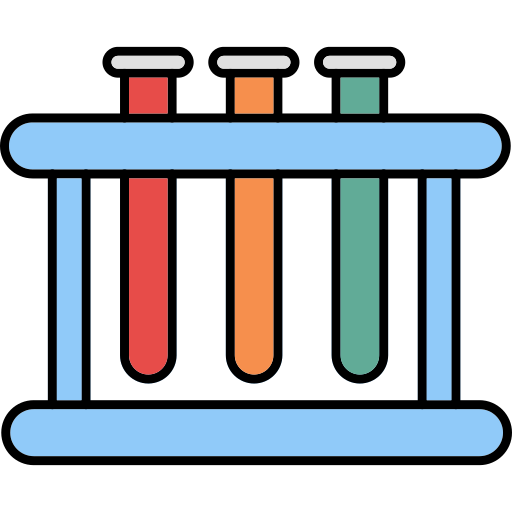 Test tubes Generic Thin Outline Color icon