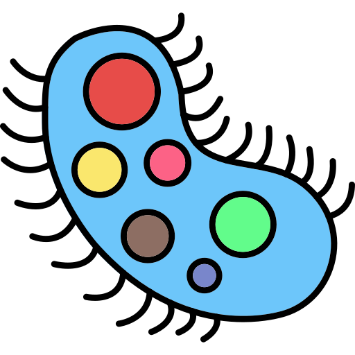 細菌 Generic Thin Outline Color icon