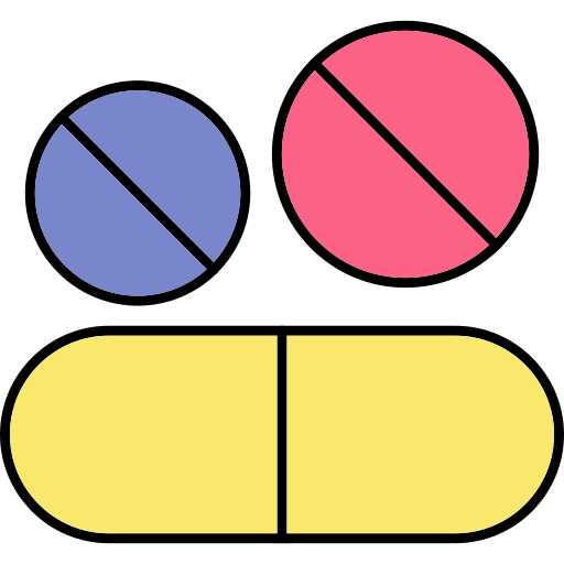 Medicine Generic Thin Outline Color icon