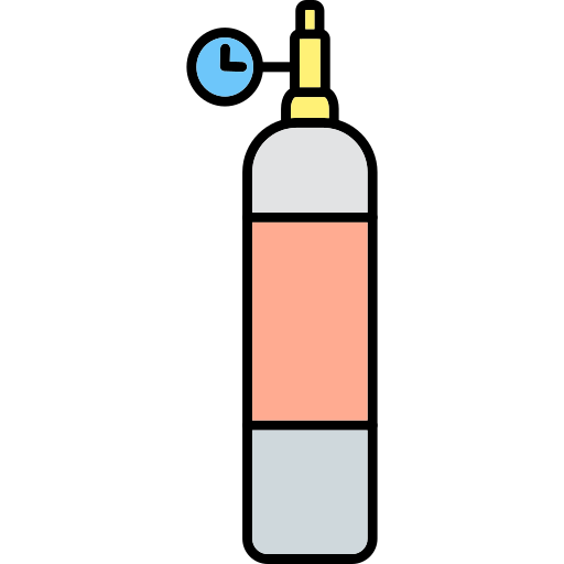 oxígeno Generic Thin Outline Color icono