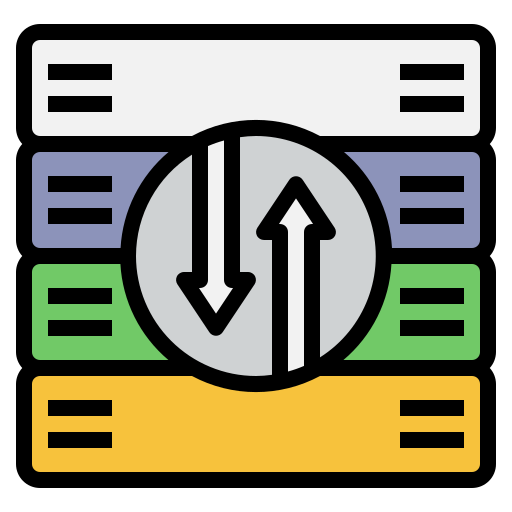 Database storage Generic Outline Color icon