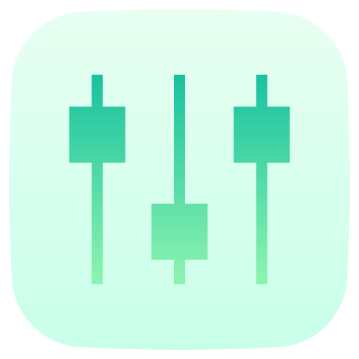 equalizer Generic Flat Gradient icon