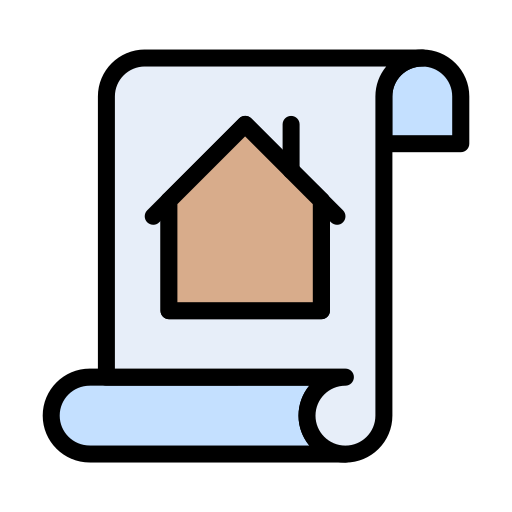 жилой дом Vector Stall Lineal Color иконка