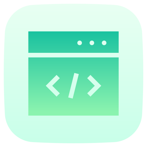 Web coding Generic Flat Gradient icon