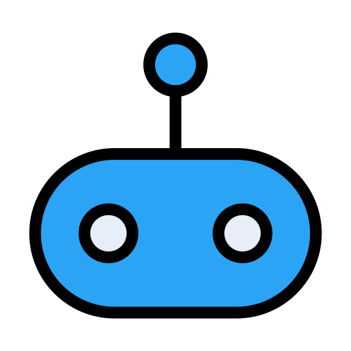 Robot Vector Stall Lineal Color icon