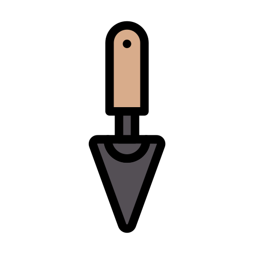 Trowel Vector Stall Lineal Color icon