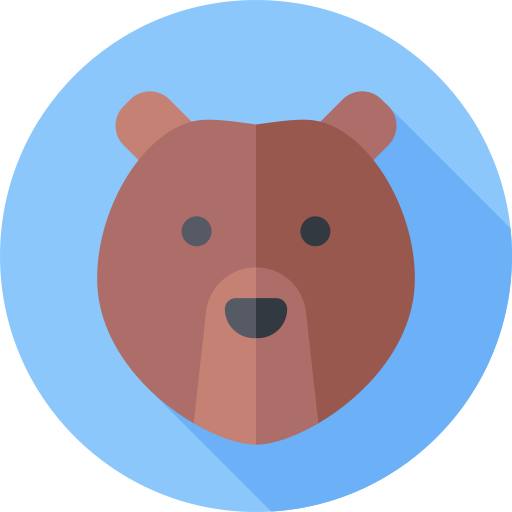 grizzly Flat Circular Flat icon