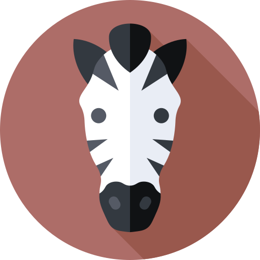zebra Flat Circular Flat icona