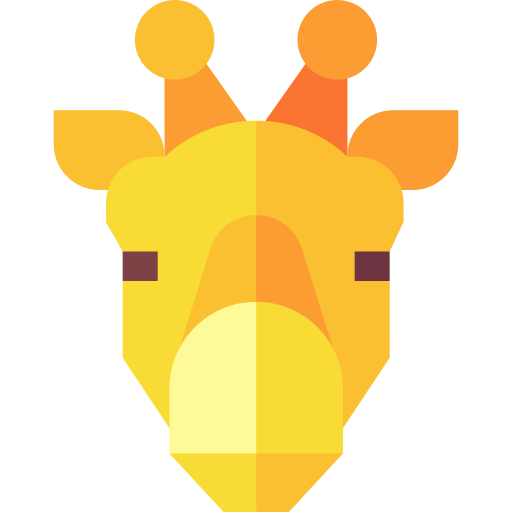 giraffe Basic Straight Flat icon