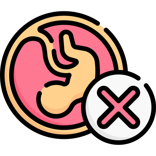 aborto Special Lineal color icona