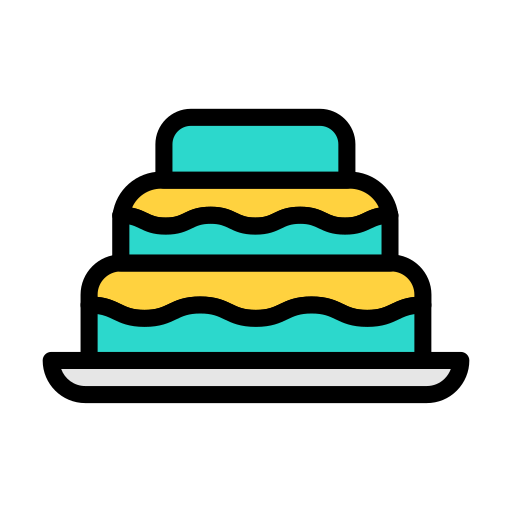 panadería Vector Stall Lineal Color icono
