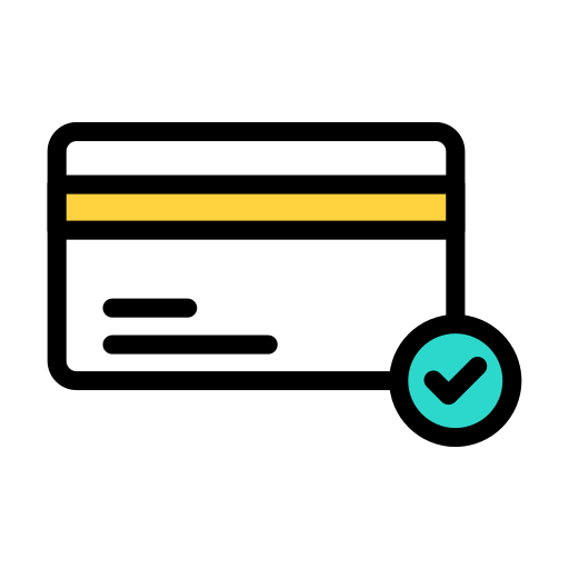 Banking card Vector Stall Lineal Color icon