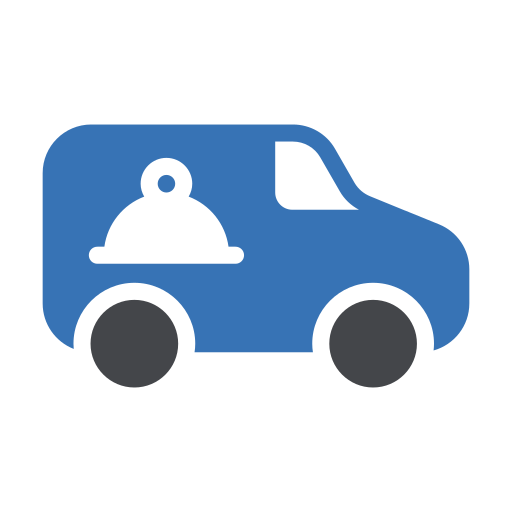 Food delivery Generic Blue icon