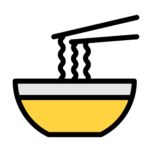 Noodles Vector Stall Lineal Color icon