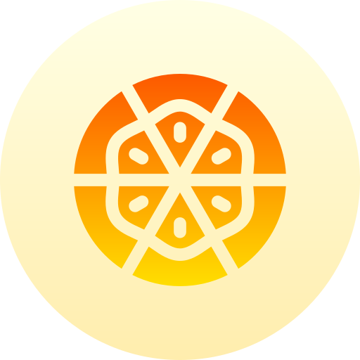 pizza Basic Gradient Circular ikona