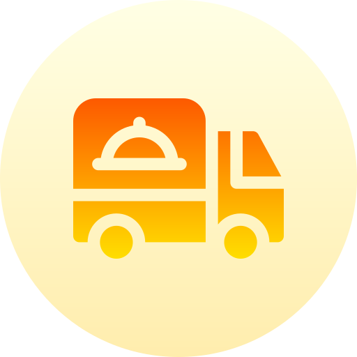 ciężarówka dostawcza Basic Gradient Circular ikona