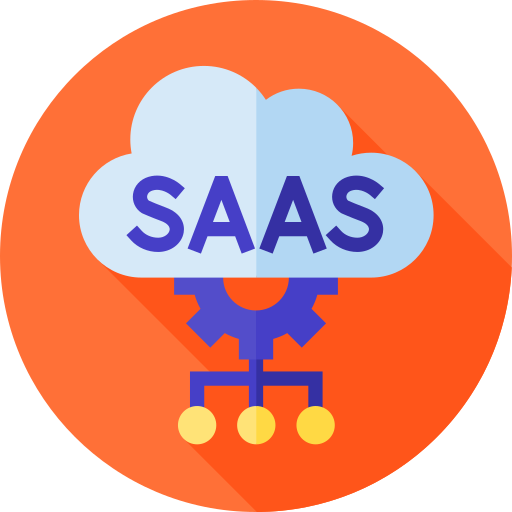 Saas Flat Circular Flat icon