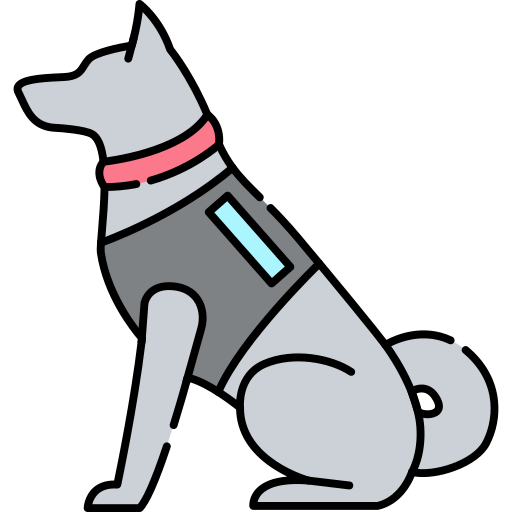 perro guardian Generic Outline Color icono