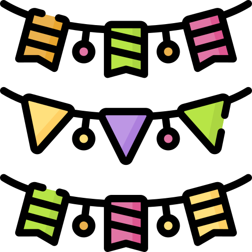 guirnalda Special Lineal color icono