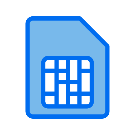 simカード Generic Blue icon