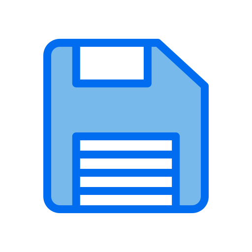 floppy disk Generic Blue icona