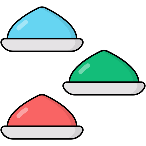 Holi Generic Outline Color icon