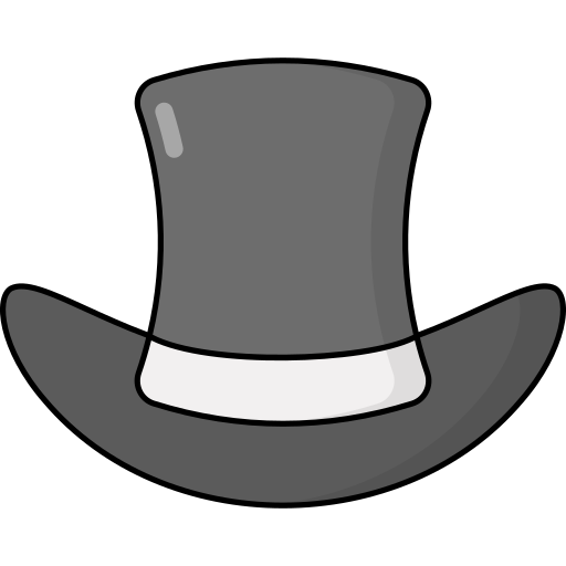sombrero de copa Generic Outline Color icono