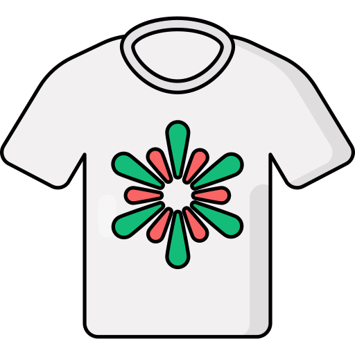 camiseta de manga corta Generic Outline Color icono