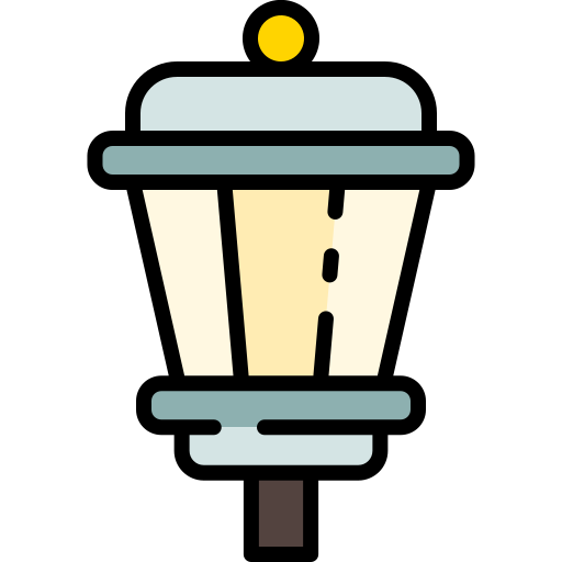 Street lamp Good Ware Lineal Color icon