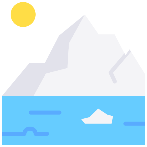 gletsjer Good Ware Flat icoon