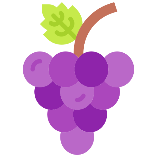 druiven Good Ware Flat icoon