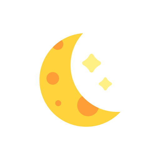 księżyc Good Ware Flat ikona
