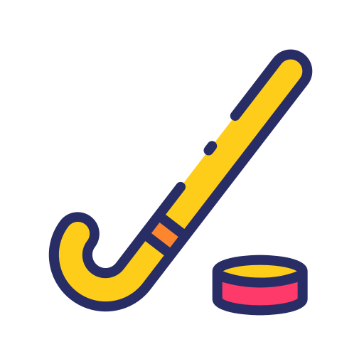 ijshockey Good Ware Lineal Color icoon