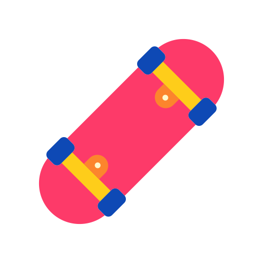 Skateboard Good Ware Flat icon