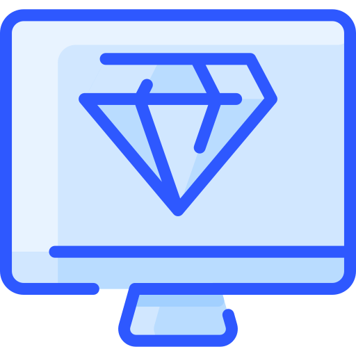 Computer Vitaliy Gorbachev Blue icon