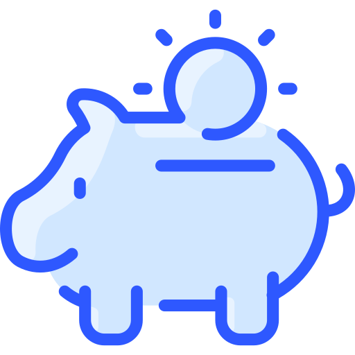 Piggy bank Vitaliy Gorbachev Blue icon