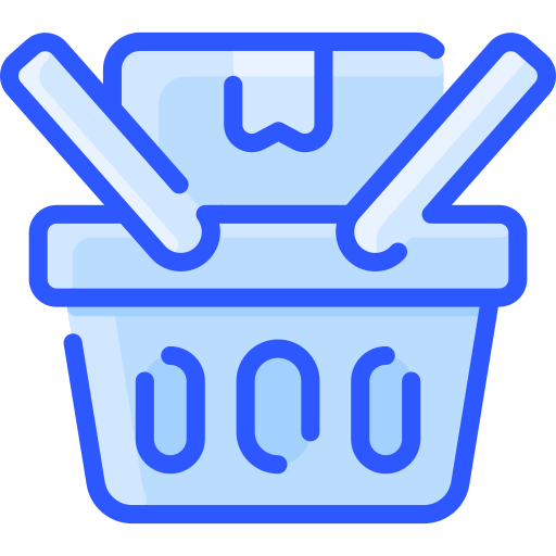 Shopping basket Vitaliy Gorbachev Blue icon