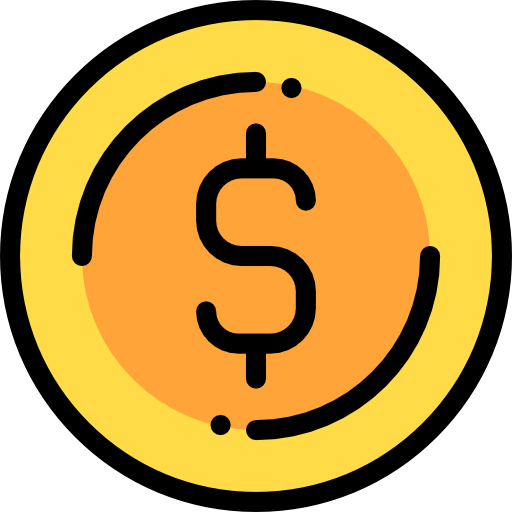 dollar Detailed Rounded Lineal color icon