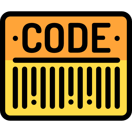 Barcode Detailed Rounded Lineal color icon