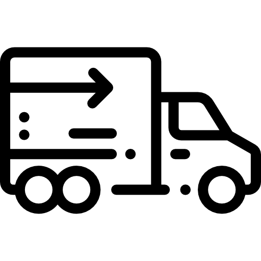 Грузовик доставки Detailed Rounded Lineal иконка