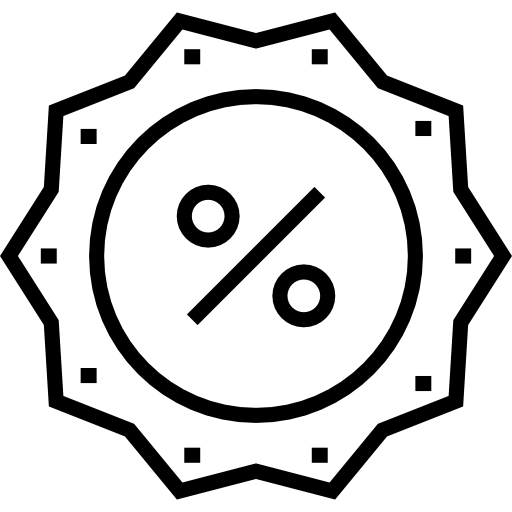 rabat Detailed Straight Lineal ikona