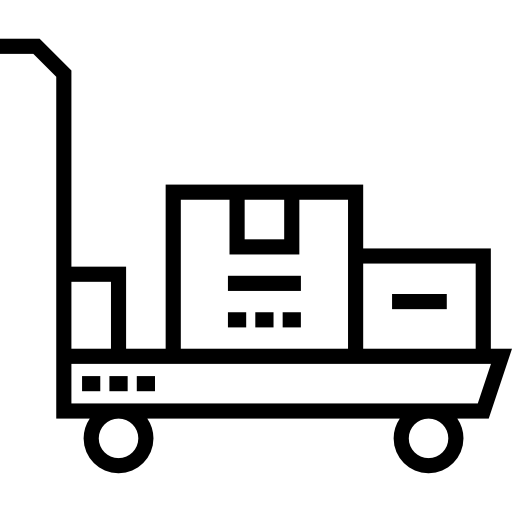 carretilla Detailed Straight Lineal icono